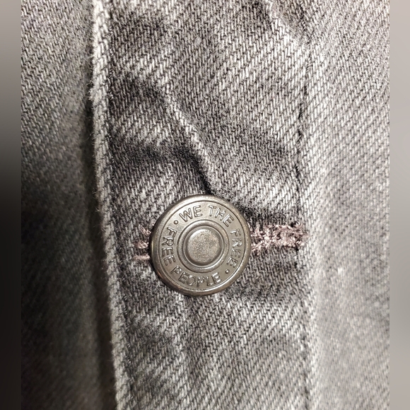 Free People We The Free Marci Wimen's Coverall Jumpsuit Black Denim Size L - Picture 7 of 14